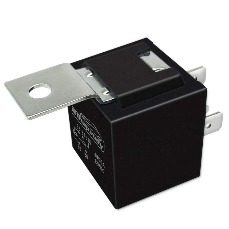 irhapsody Relay 12V 5-pin 40/30AMP Automotive Relay Kit, SPDT 5-Prong Power Trim and Tilt Relay - Image 2